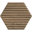 Kép 1/2 - SERENE Brown Hexagon falburkoló 19,8x17,1x0,9 cm