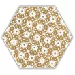 Kép 1/2 - SHINY LINES Gold Hexagon Inserto D falburkoló 19,8x17,1x0,75 cm