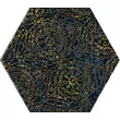 Kép 1/2 - URBAN COLOURS Blue Hexagon A falburkoló dekor 19,8x17,1x0,8 cm