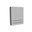 Kép 2/2 - MALAYA M 1301/1000 dark gray (sötét szürke) plaster kiegészítőszekrény ajtókkal, fiókokkal