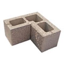 Leier Architektúra kerítés sarokelem (40x20x20) beige-barna