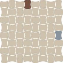 Modernizm Bianco mozaik A padlóburkoló 30,9x30,9x0,6 cm
