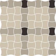 Modernizm Grys mozaik A padlóburkoló 30,9x30,9x0,6 cm