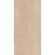 SILKDUST Beige matt lépcsőelem 29,8x59,8x0,9 cm