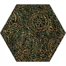 URBAN COLOURS Green Hexagon A falburkoló dekor 19,8x17,1x0,8 cm