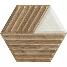 WOODSKIN Mix Hexagon C falburkoló 19,8x17,1x0,9 cm