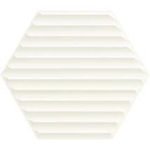 WOODSKIN Bianco Hexagon B falburkoló 19,8x17,1x0,9 cm
