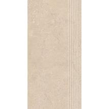 SUNNYDUST Light Beige matt lépcsőelem 29,8x59,8x0,9 cm