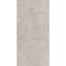 SUNNYDUST Light Grys matt lépcsőelem 29,8x59,8x0,9 cm