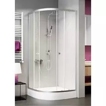Sanimix íves zuhanykabin , tálca nélkül, víztiszta üveggel 90x90x185