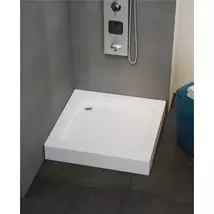 Sanimix szögletes akril zuhanytálca, fém lábbal 90x90x14 cm
