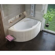 Sanimix Akril aszimmetrikus fürdőkád 150x100x42 Jobbos