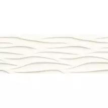 Tubadzin Unit Plus White STR 3 falburkoló dekor 32,8x89,8 cm