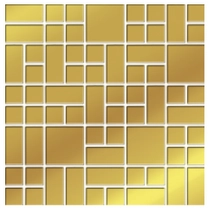 Valore Gold Galss  Mozaik falburkoló  25x25 cm