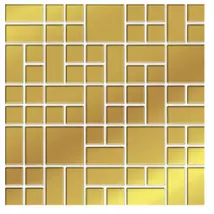Valore Gold Galss  Mozaik falburkoló  25x25 cm