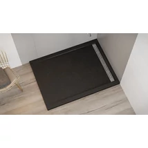 Wasserburg PETRA Öntött műmárvány zuhanytálca, szögletes, folyókával, 90 cmx120 cm
