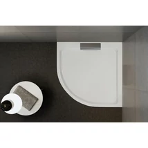 Wasserburg PETRA Öntött műmárvány zuhanytálca, íves, 90 cmx90 cm