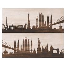 PETROL CITY F-53030 dekor falburkoló szett 2 db-os 20x50 cm