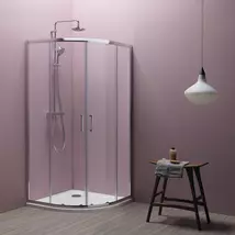 Eco Quat TKP íves görgős zuhanykabin 90x90 cm