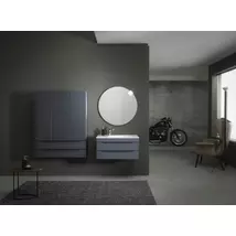 MALAYA M 1301/1000 dark gray (sötét szürke) plaster kiegészítőszekrény ajtókkal, fiókokkal