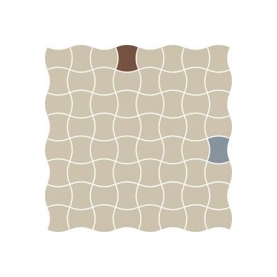 Modernizm Bianco mozaik A padlóburkoló 30,9x30,9x0,6 cm