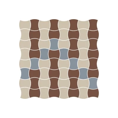 Modernizm Bianco mozaik B padlóburkoló 30,9x30,9x0,6 cm