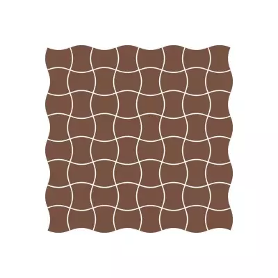 Modernizm Brown mozaik padlóburkoló 30,9x30,9x0,6 cm