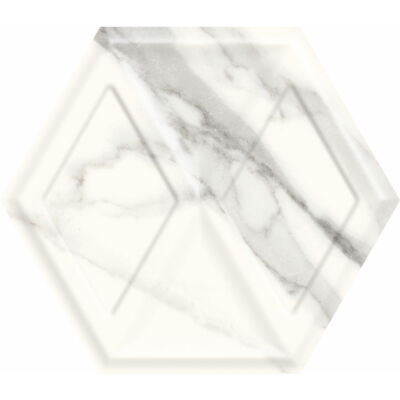MORNING Bianco Hexagon falburkoló 19,8x17,1x0,8 cm