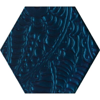 URBAN COLOURS Blue Hexagon falburkoló dekor 19,8x17,1x0,8 cm