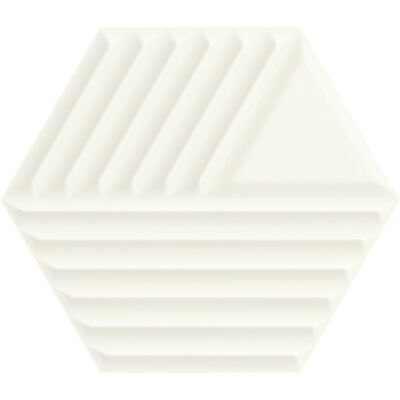 WOODSKIN Bianco Hexagon C falburkoló 19,8x17,1x0,9 cm