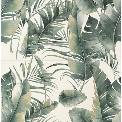 Arté Burano Green falburkoló dekor szett 60,8x61,8 cm
