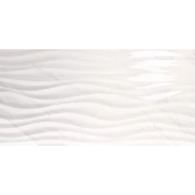Love Marble Curl White Ret dekor falburkoló 35x70 cm