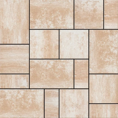 Semmelrock Citytop+ kombi barna-fehér  (10x20,20x20,30x20)x6 cm