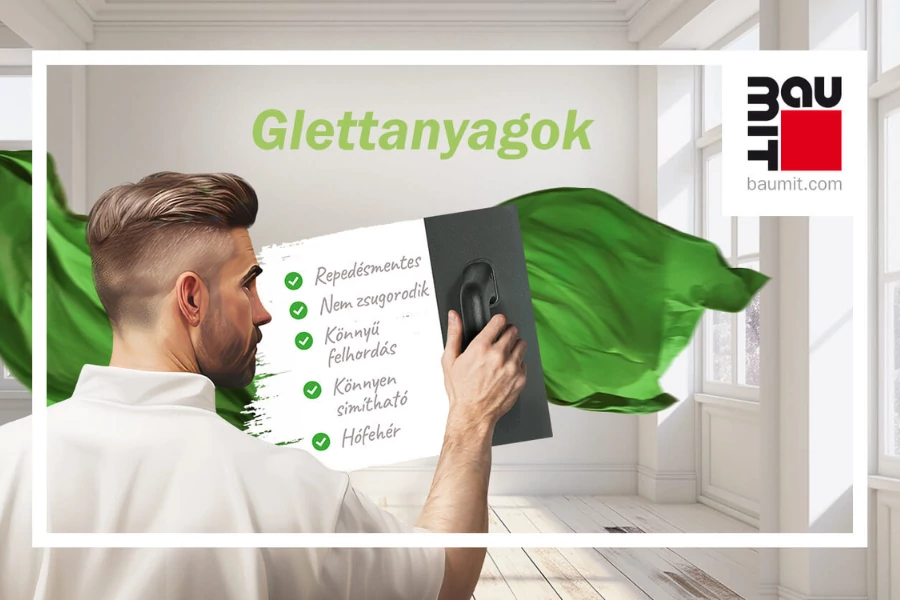 Szórható glettek: bemutatkozik a Baumit FinishLight