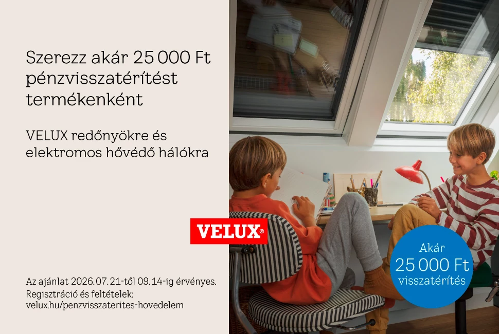 Velux pénzvisszatérítési akció