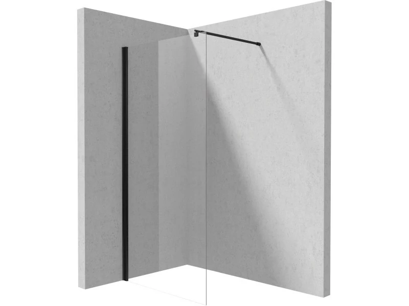 Deante Kerria Plus Nero walk-in zuhanyfal, 100 cm x 200 cm