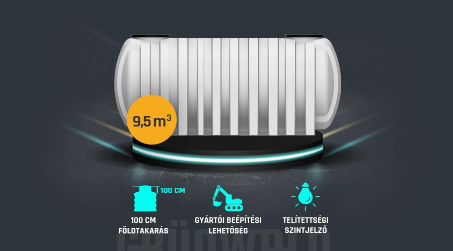 Grünwald Szennyvízgyűjtő tartály  9.5 m3