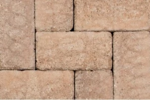 Leier Patio antik térkő és falazó 12,4x25x5cm agyagbarna melírozott