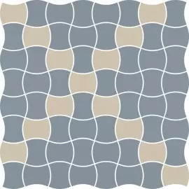 Modernizm Blue mozaik mix padlóburkoló 30,9x30,9x0,6 cm