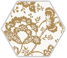 SHINY LINES Gold Hexagon Inserto C falburkoló 19,8x17,1x0,75 cm