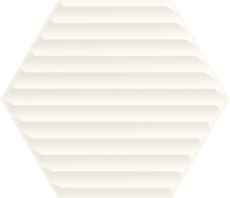 WOODSKIN Bianco Hexagon B falburkoló 19,8x17,1x0,9 cm