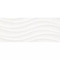 Valore Luxor Wave/Onda White falburkoló dekor 25x75 cm