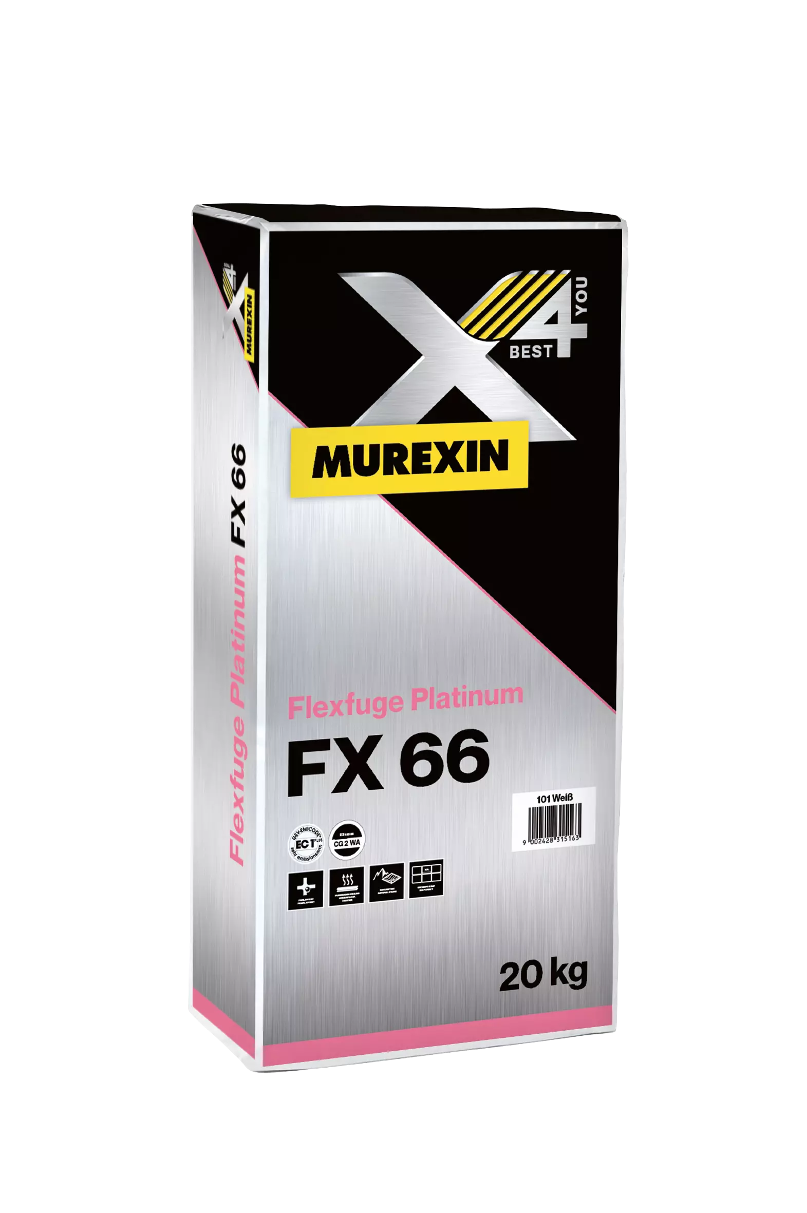 Murexin FX 66 Platinum Flex Fugázó 20 kg fehér