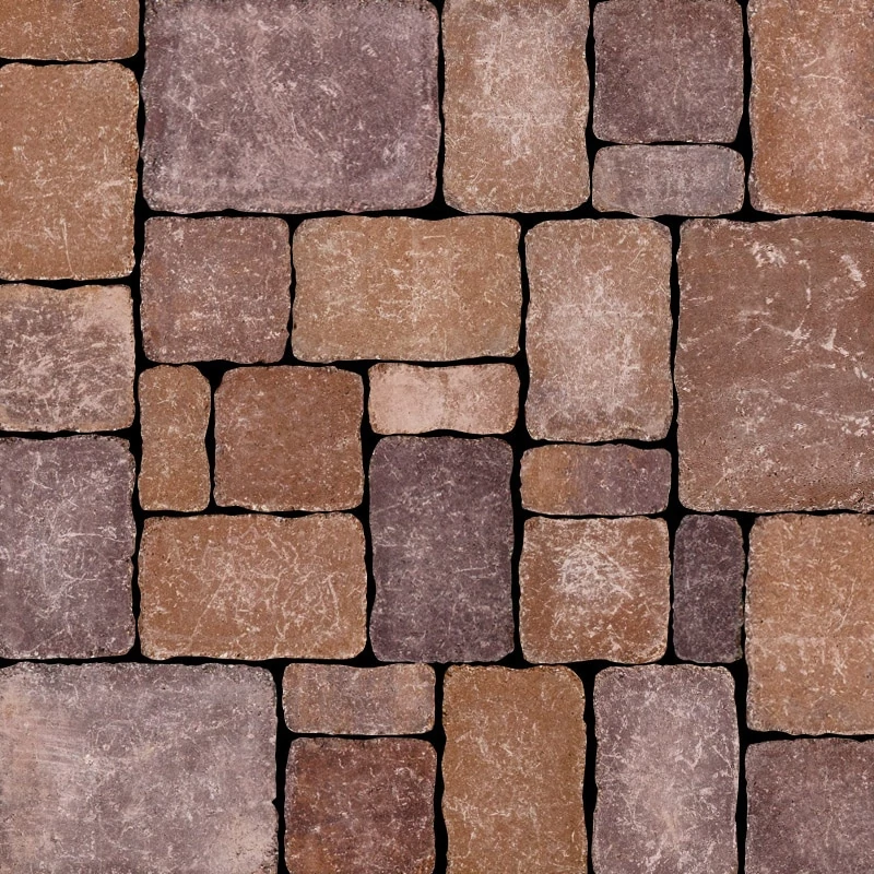 Semmelrock Castello Antico kombi vörös-barna (12,5x6,2, 12,5x12,5, 18,7x12,5, 25x18,7)x6cm